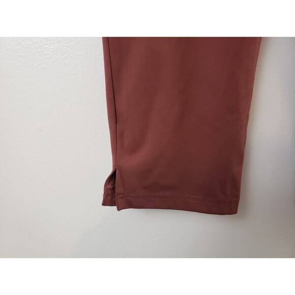 (F5) Joie Paper Bag Womens Pants Size M Pull on Elastic Waist Red Brick - Picture 3 of 8